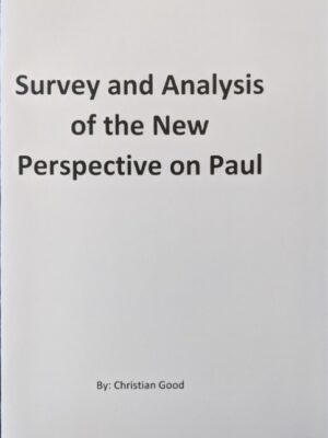 Survey and Analysis of the New Perspective on Paul - Christian Good